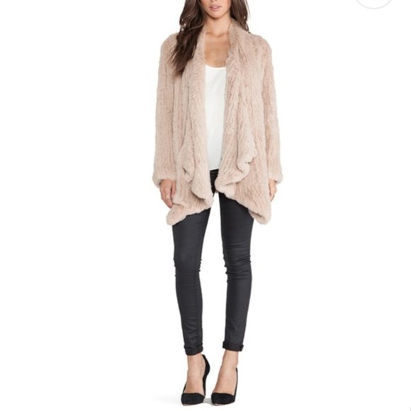 H Brand Ashleigh Rabbit Fur Coat, Size M - Worn only once! - Picture 3 of 12